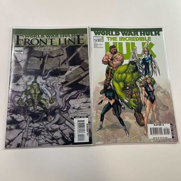 Marvel World War Hulk Comic Lot Front Line 1-3 Prologue Incredible Hulk 106-110 - Picture 5 of 8